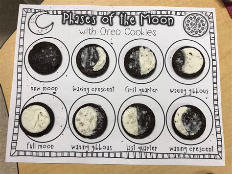 Printable Oreo Moon Phases Worksheet